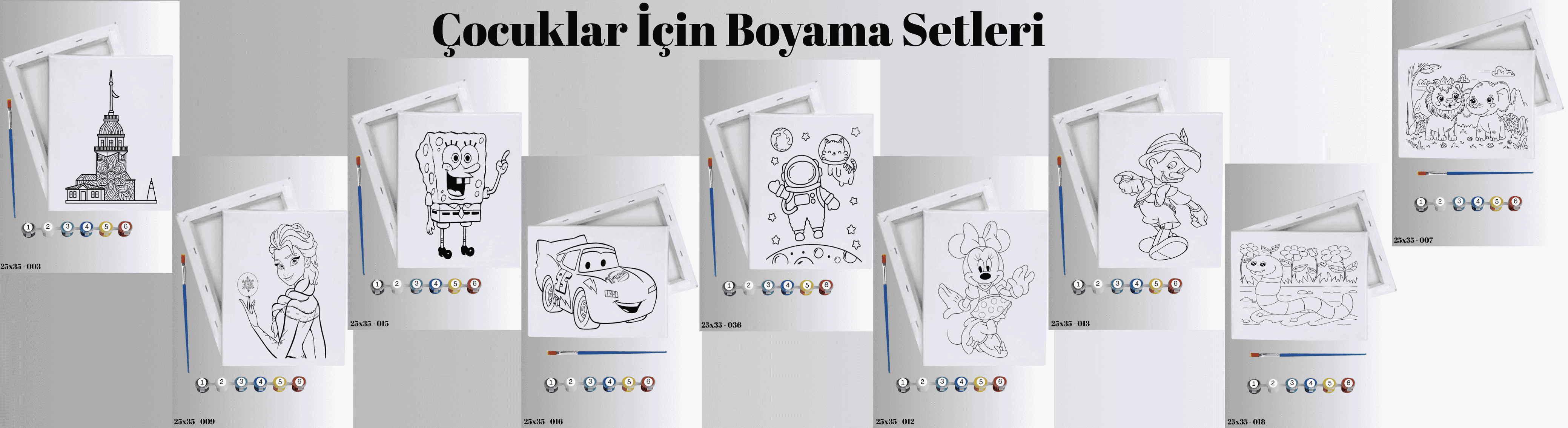 25x35 boyama seti