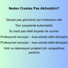 Createx Doğal Pas Efekt Aktivatörü