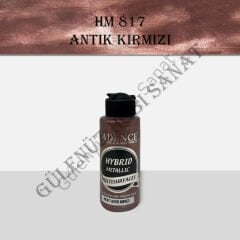 HM 817 Hybrit Metalik Multisurface Antik Kırmızı 120ml