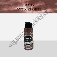 HM 817 Hibrit Metalik Multisurface Antik Kırmızı 120ml