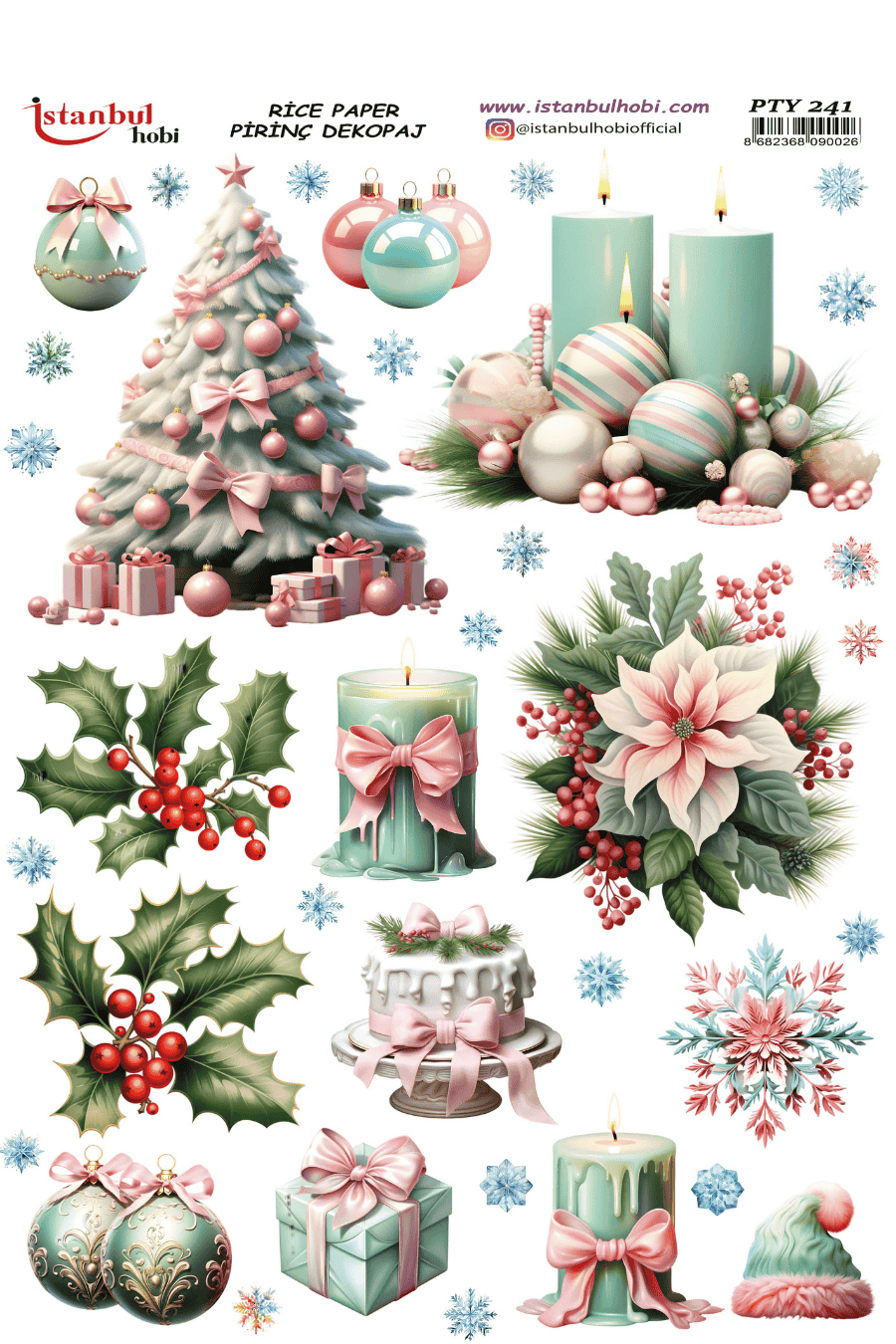 Pirinç Dekopaj Yılbaşı PTY-241 30x42cm