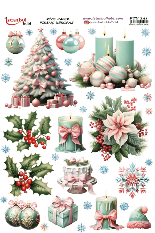 Pirinç Dekopaj Yılbaşı PTY-241 30x42cm