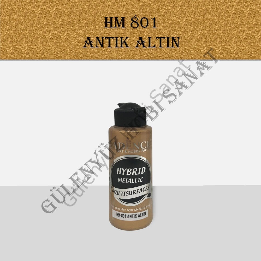 HM 801 Hybrit Metalik Multisurface Antik Altın 120ml