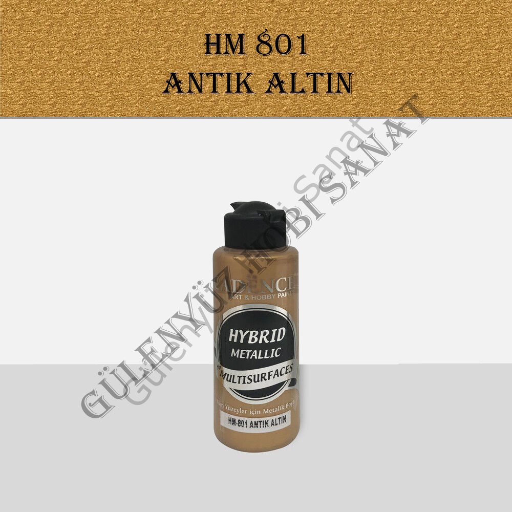 HM 801 Hybrit Metalik Multisurface Antik Altın 120ml