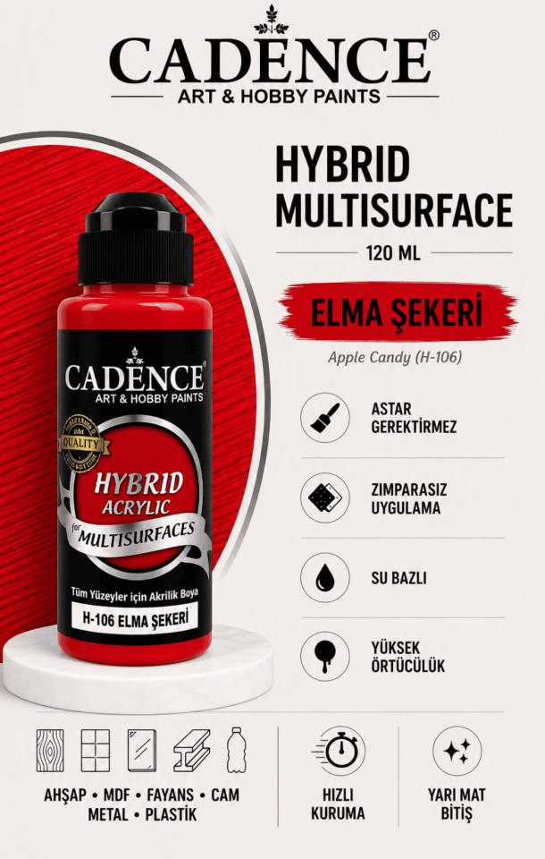 Cadence Hybrid Multisurface H-106 Elma Şekeri 120 ml