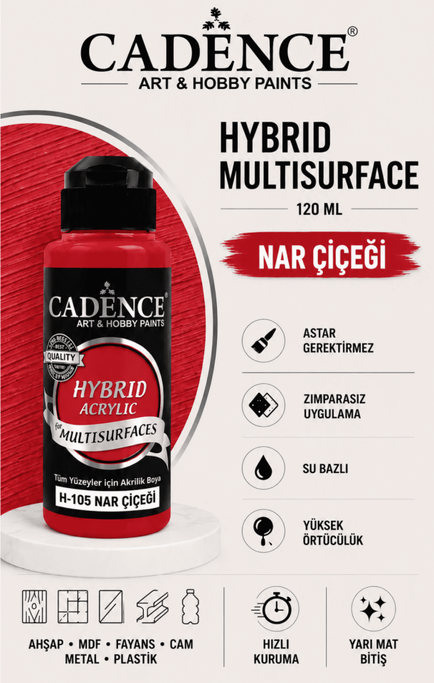 Cadence Hybrid Multisurface H-105 Nar Çiçeği 120 ml