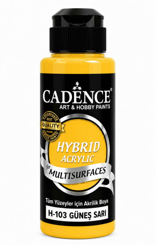 Cadence Hybrid Multisurface H-103 Güneş Sarı 120 ml Akrilik Boya