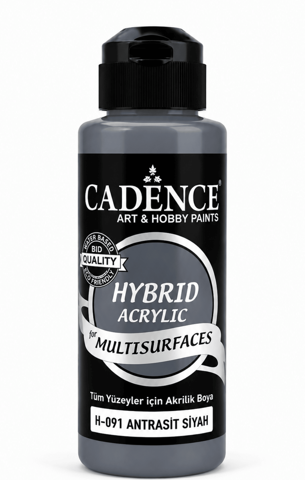Cadence Hybrid Multisurface H-091 Antrasit Siyah Akrilik Boya 120 ml