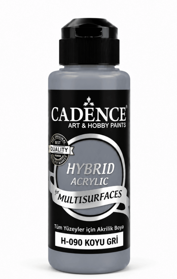 Cadence Hybrid Multisurface H-090 Koyu Gri Akrilik Boya 120 ml
