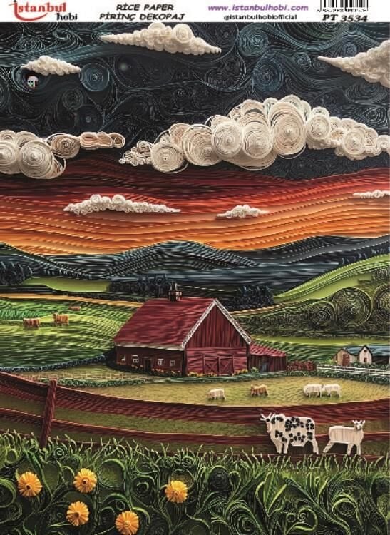 Pirinç Dekopaj PT-3534 30x42cm