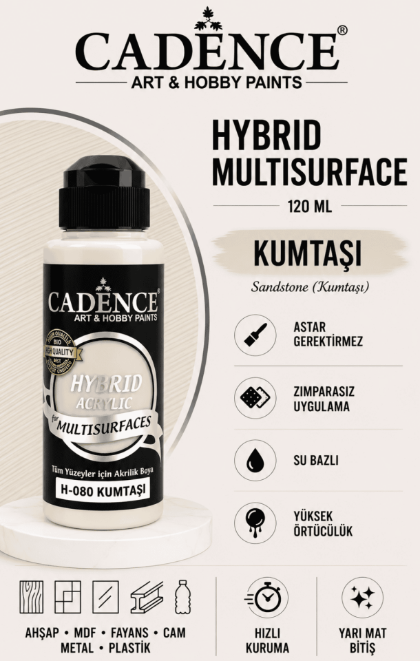 Cadence Hybrid Multisurface H-080 Kumtaşı 120ml