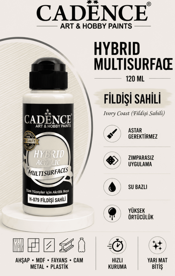 Cadence Hybrid Multisurface H-079 Fildişi Sahili 120ml