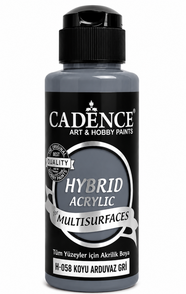 Cadence Hybrid Multisurface H-058 Koyu Arduvaz Gri Akrilik Boya 120ml