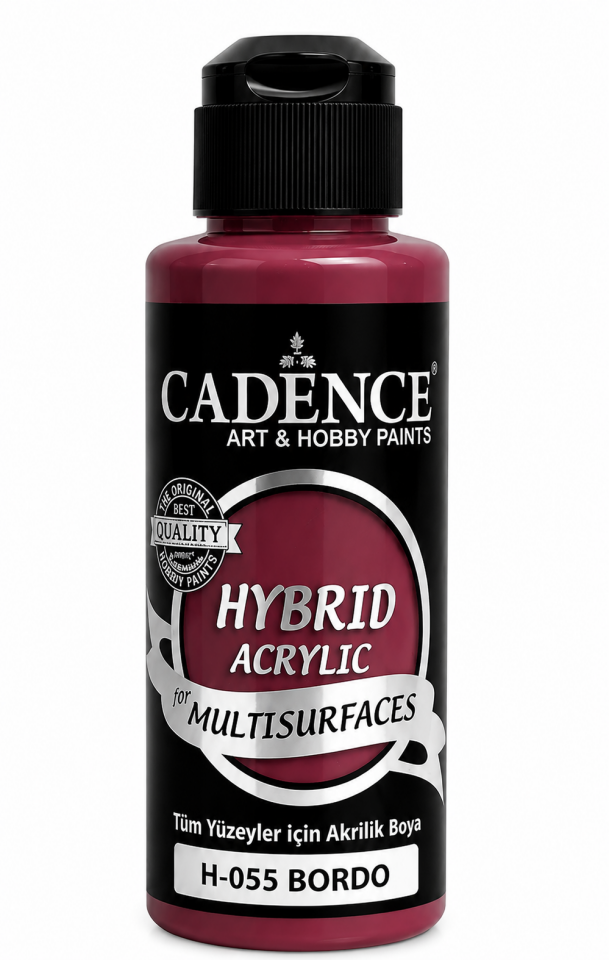 Cadence Hybrid Multisurface H-055 Bordo Akrilik Boya 120ml