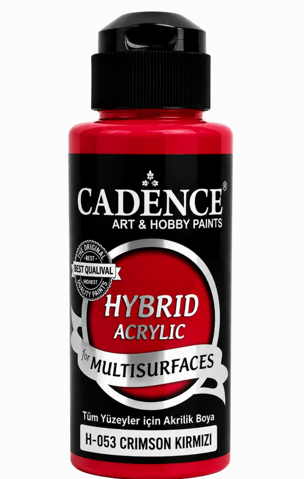 Cadence Hybrid Multisurface H-053 Crimson Kırmızı Akrilik Boya 120ml