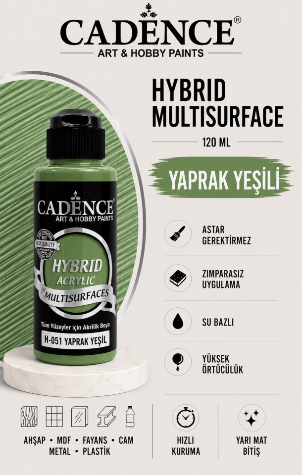 Cadence Hybrid Multisurface H-051 Yaprak Yeşili 120ml