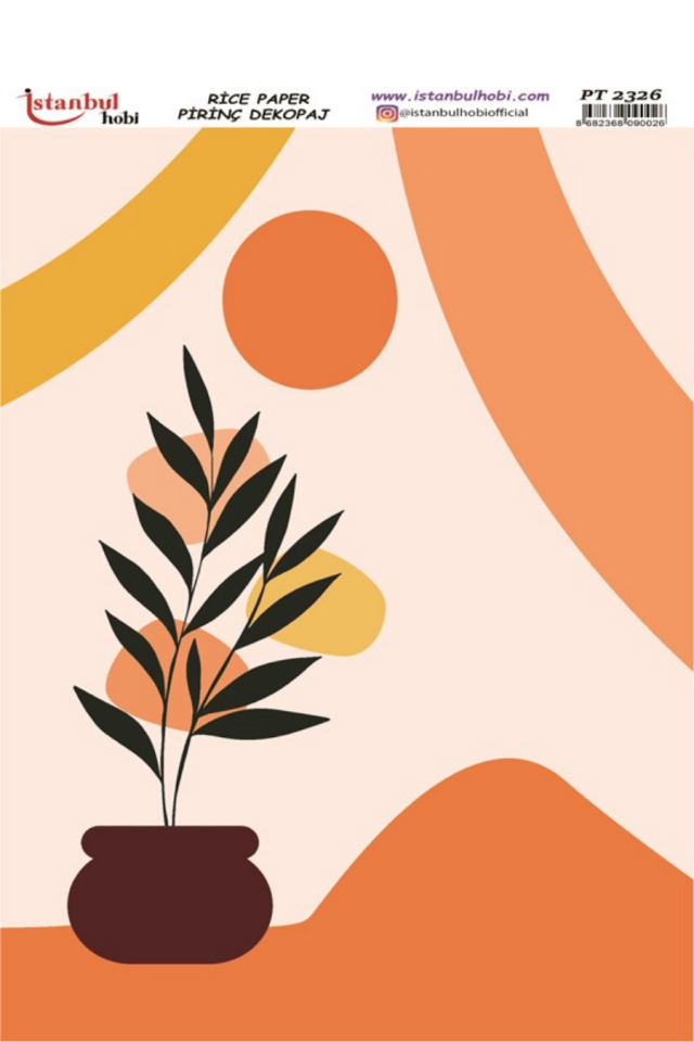 Pirinç Dekopaj Boho PT-2326 30x42cm