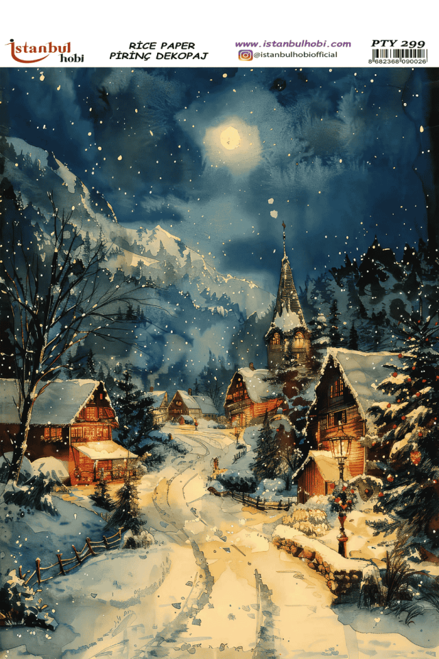 Pirinç Dekopaj Yılbaşı PTY-299 30x42cm