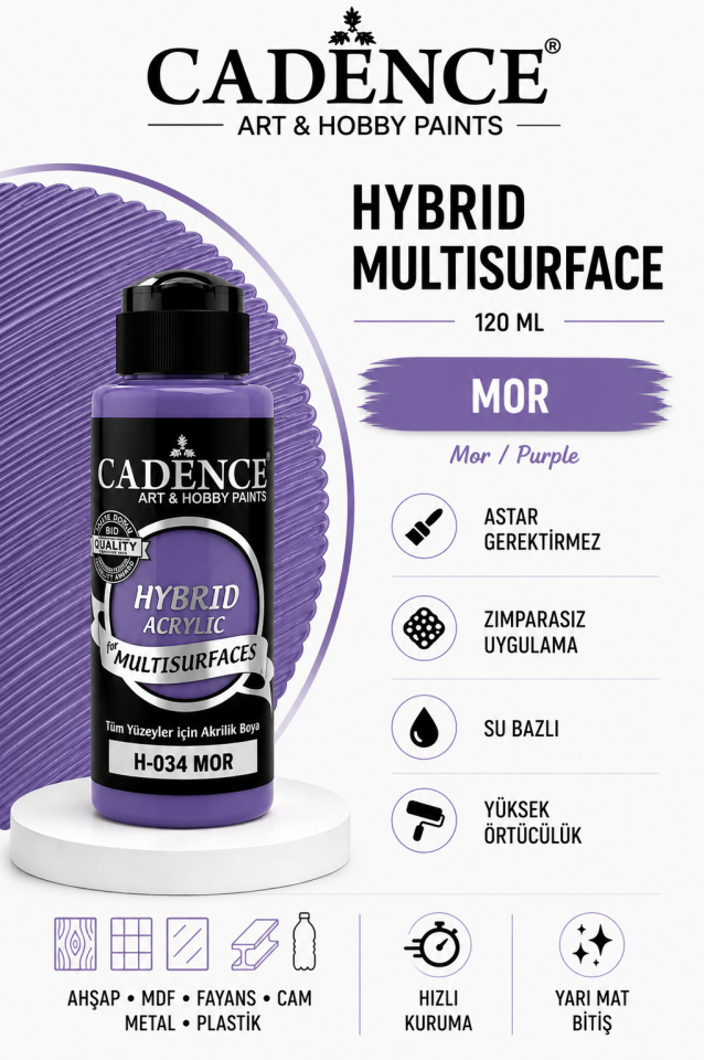 Cadence Hybrid Multisurface H-034 Mor 120ml