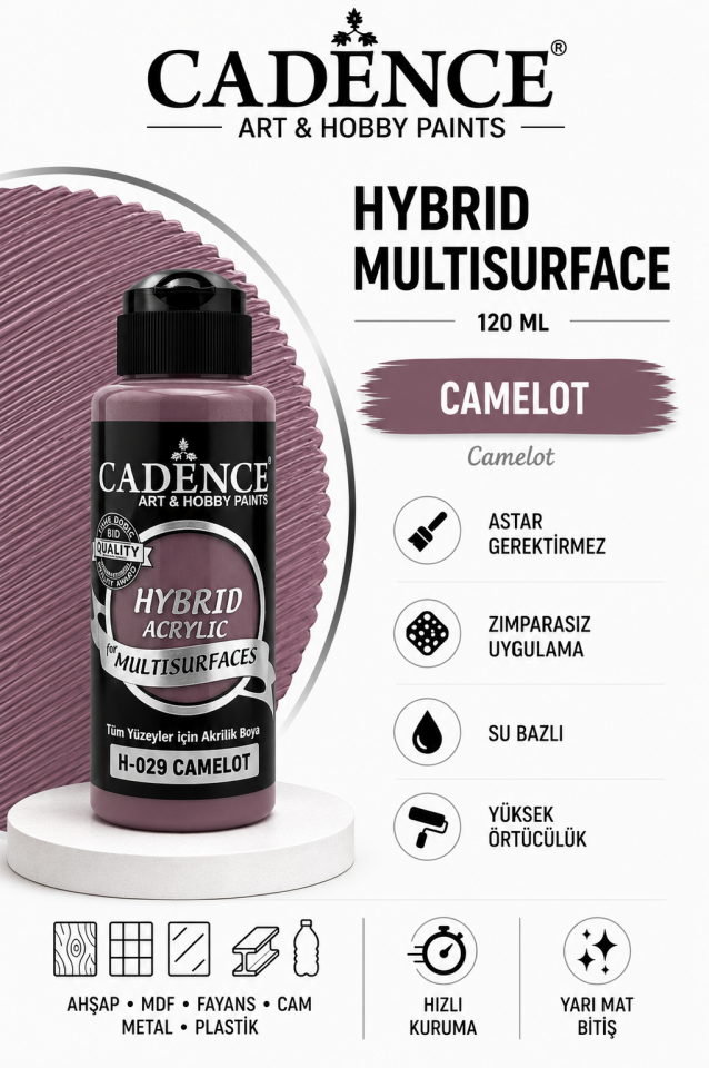 Cadence Hybrid Multisurface H-029 Camelot Akrilik Boya 120ml
