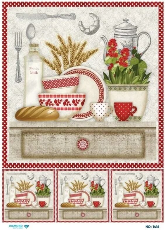 Pirinç Dekopaj DİA-1416 30x42cm