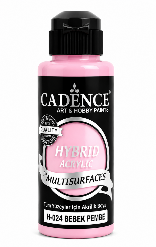 Cadence Hybrid Multisurface H-024 Bebek Pembe Akrilik Boya 120ml