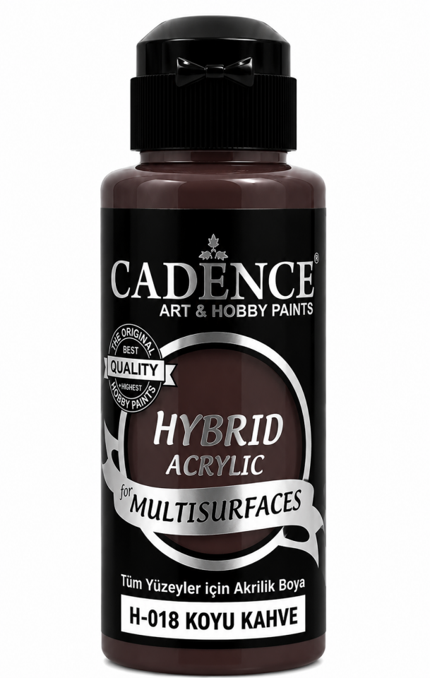 Cadence Hybrid Multisurface H-018 Koyu Kahve Akrilik Boya 120ml