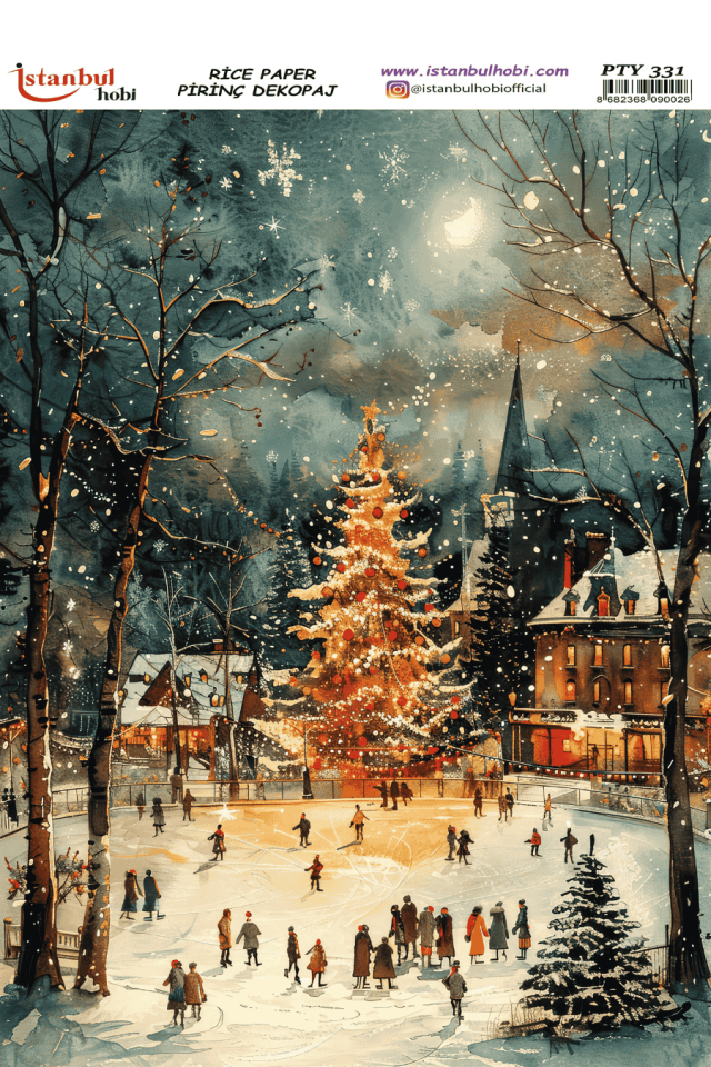 Pirinç Dekopaj Yılbaşı PTY-331 30x42cm