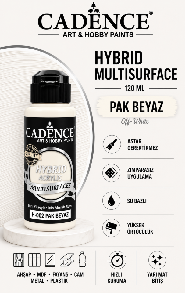 Cadence Hybrid Multisurface H-002 Pak Beyaz 120ml