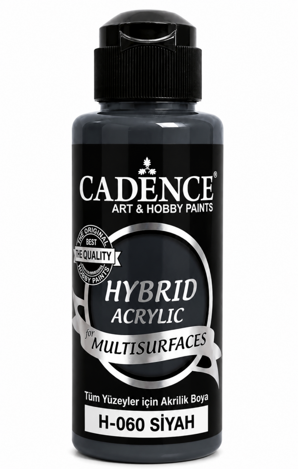 Cadence Hybrid Multisurface H-060 Siyah Akrilik Boya 120ml