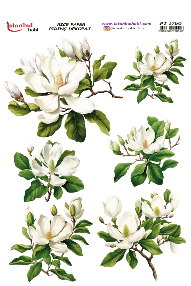 Pirinç Dekopaj Çiçekli Desen Serisi PT-1760