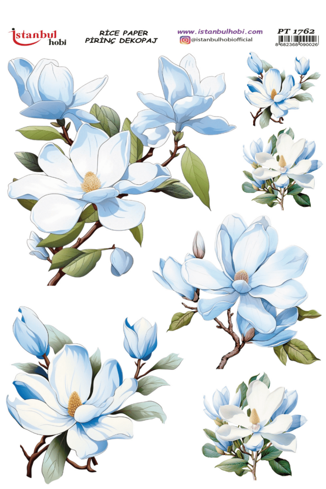 Pirinç Dekopaj Çiçekli Desen Serisi PT-1762