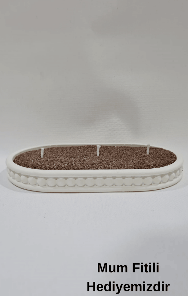 Sandal Ağacı Kokulu İnci Tozu Mum