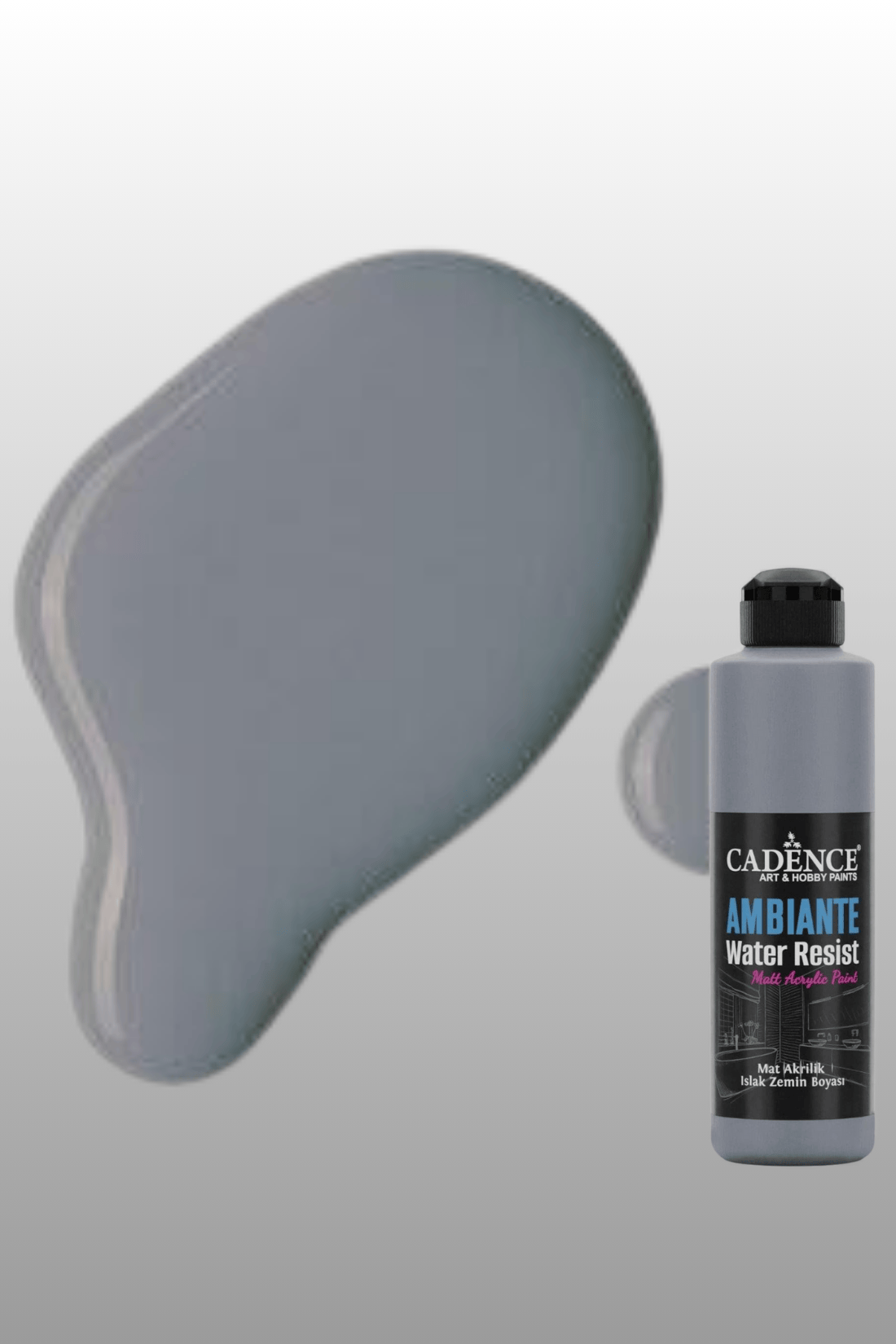 Koyu Gri Ambiante Islak Zemin Boyası 250ml+10ml Katalizör