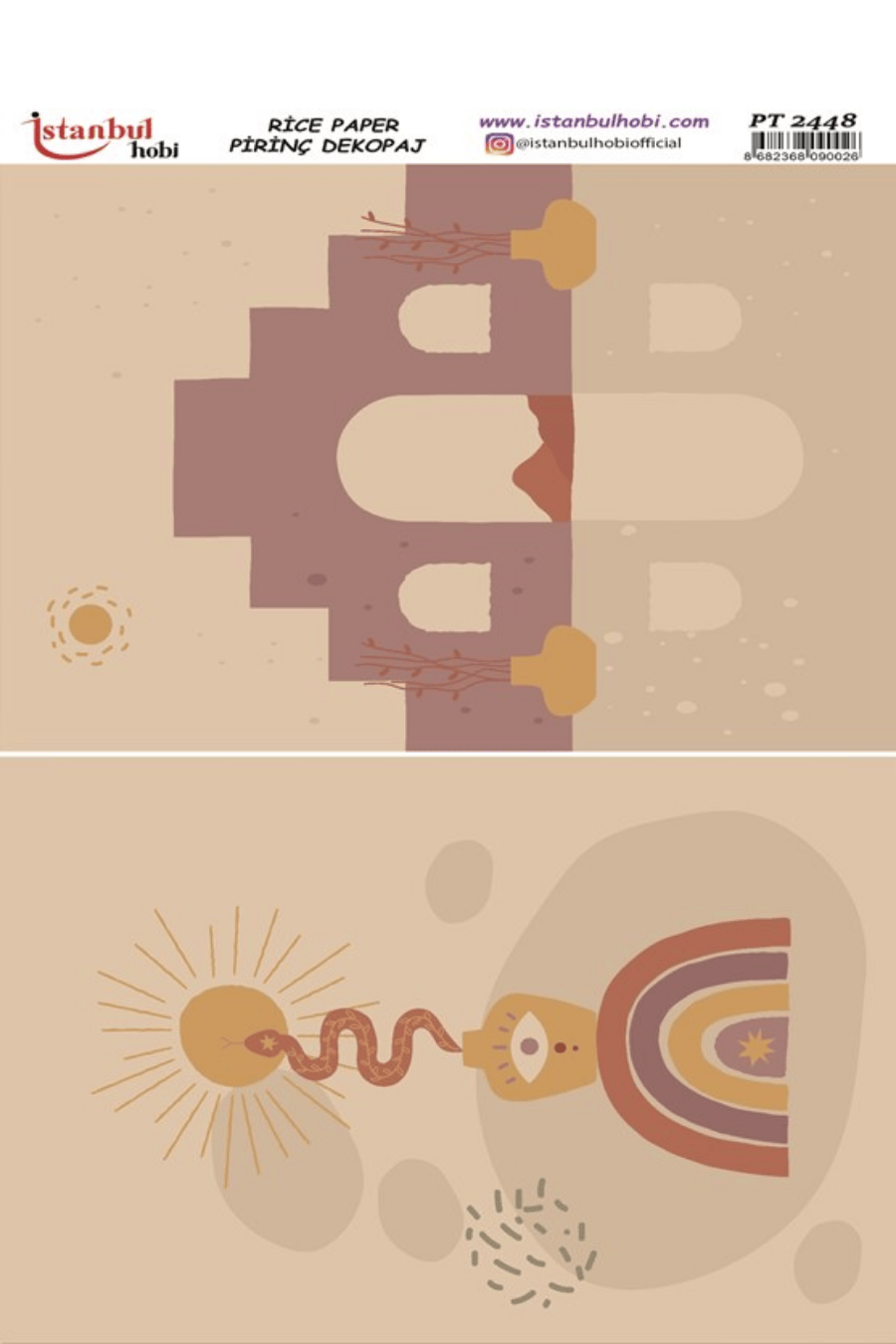 Pirinç Dekopaj Boho Serisi PT-2448