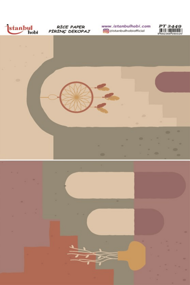 Pirinç Dekopaj Boho Serisi PT-2449