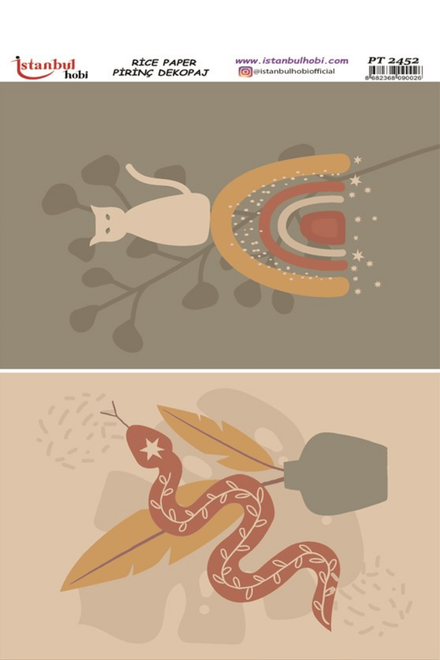 Pirinç Dekopaj Boho Serisi PT-2452