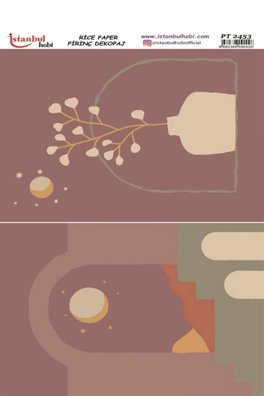 Pirinç Dekopaj Boho Serisi PT-2453