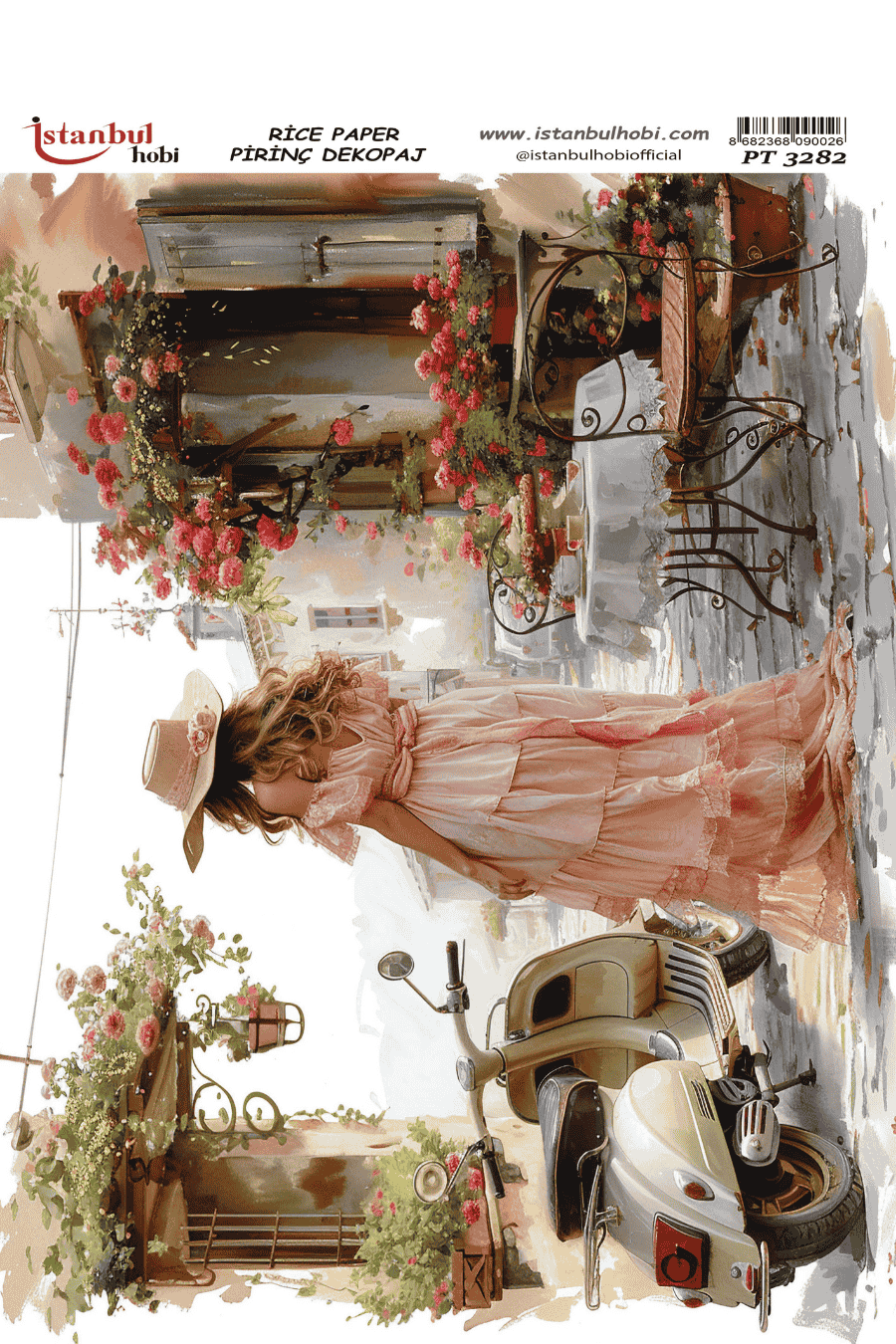 Pirinç Dekopaj Manzara Desen PT-3282 30x42cm