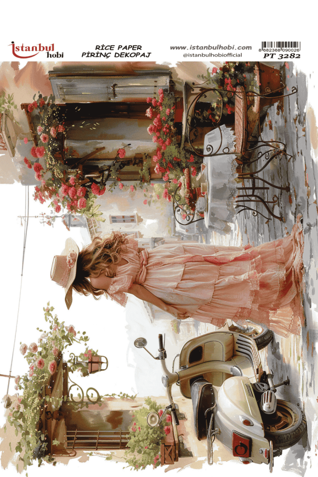 Pirinç Dekopaj Manzara Desen PT-3282 30x42cm