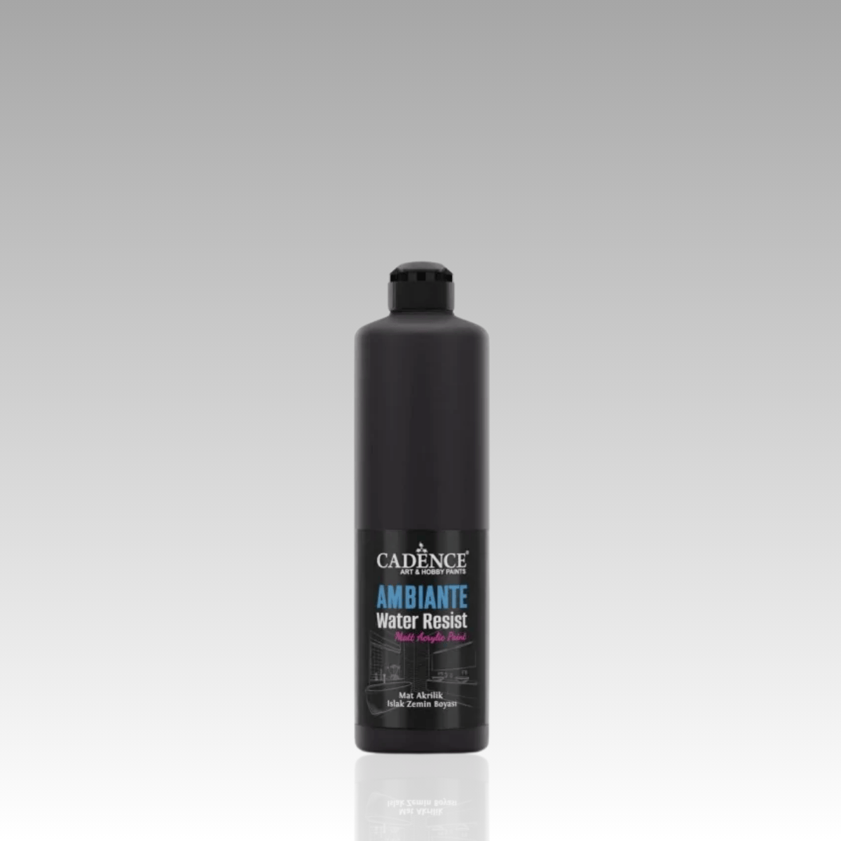 Siyah Ambiante Islak Zemin Boyası 500ml+20ml Katalizör