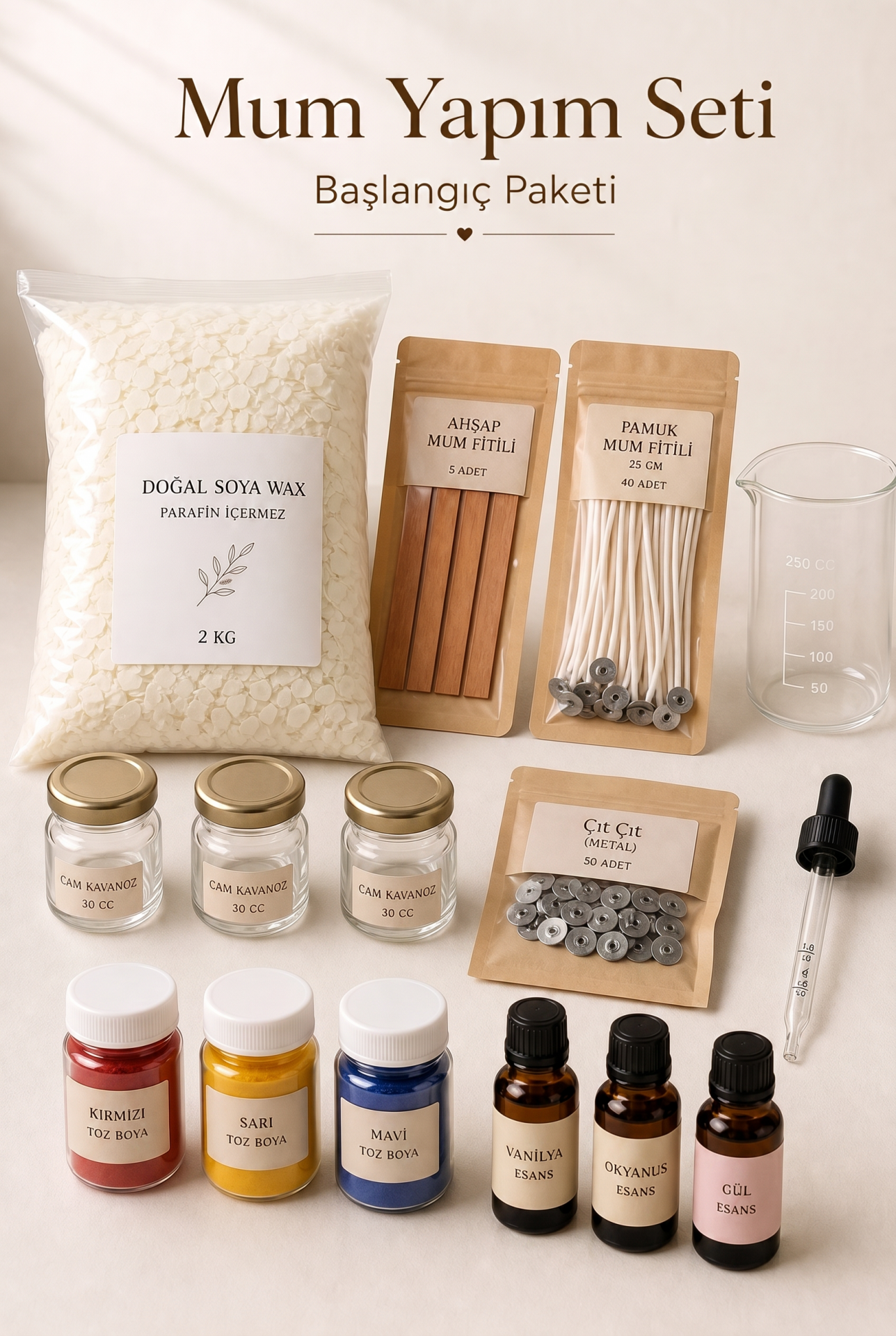 Soya Wax Yapım Seti (2 KG)
