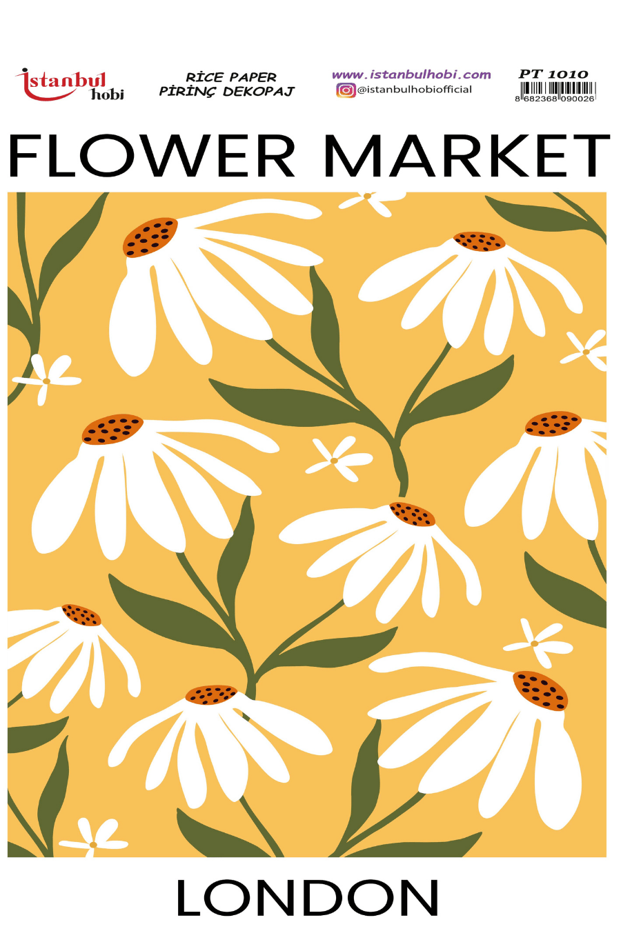 Pirinç Dekopaj Flowers Market Desen Serisi PT-1010