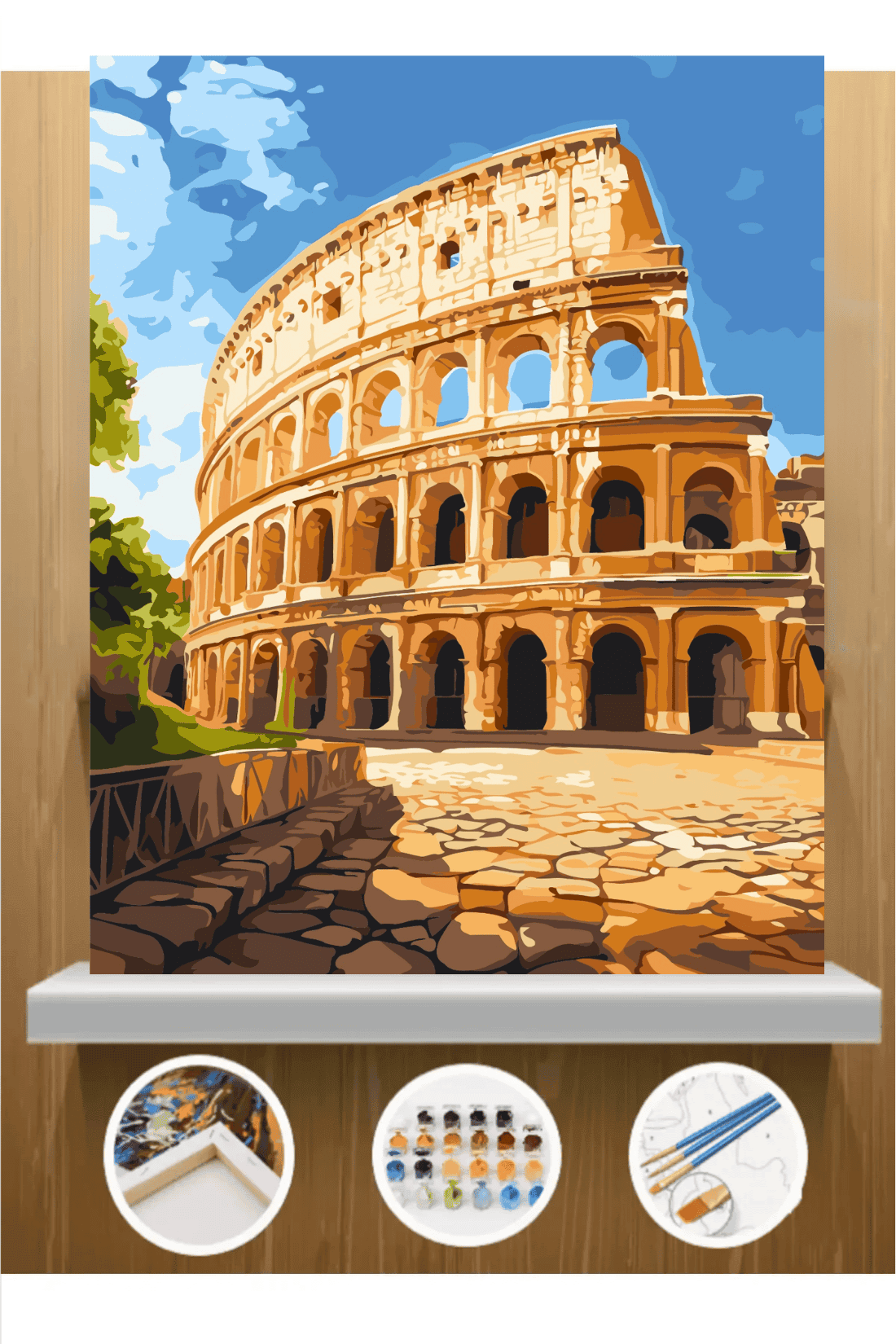 Roma Sayılarla Boyama Seti 30*40cm
