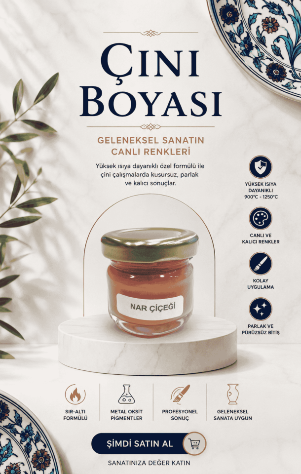 Çini Boyaları Nar Çiçeği 30cc