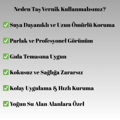 Taş Vernik Parlak 750ml
