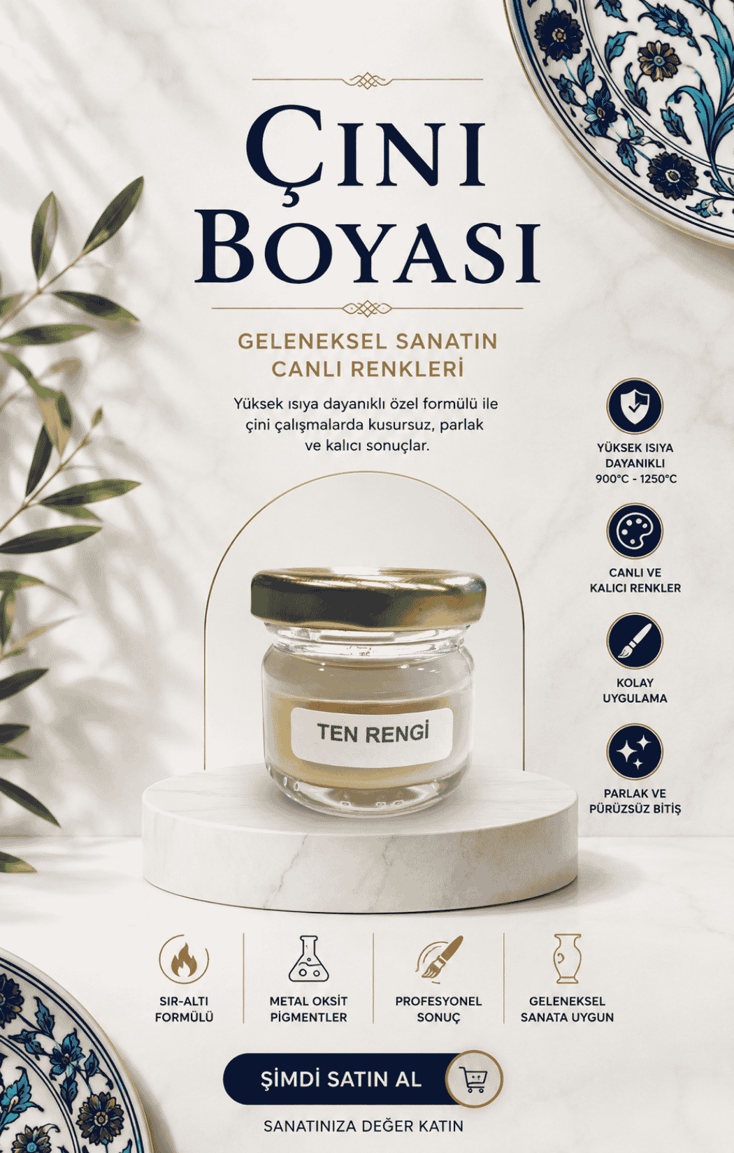 Çini Boyaları Ten 30cc
