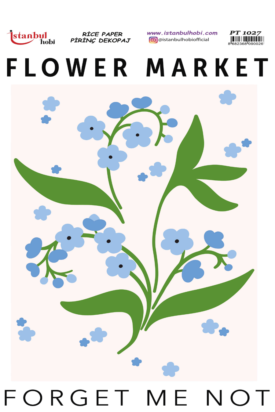 Pirinç Dekopaj Flowers Market Desen Serisi PT-1027