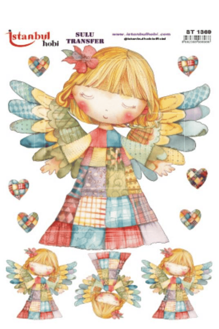 Sulu Transfer Patchwork Desen Seri ST1369