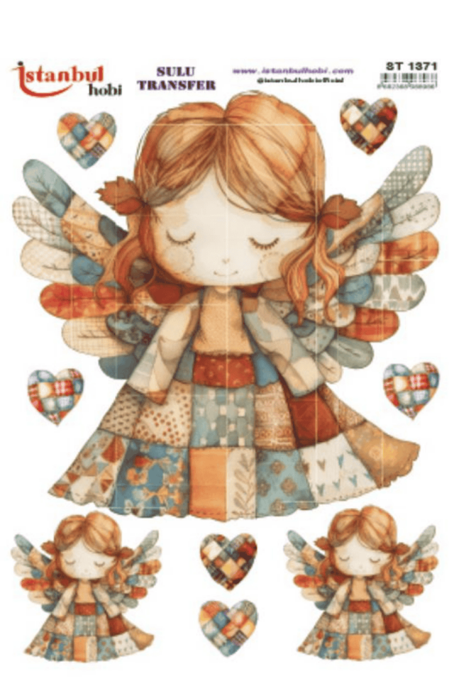 Sulu Transfer Patchwork Desen Seri ST1371